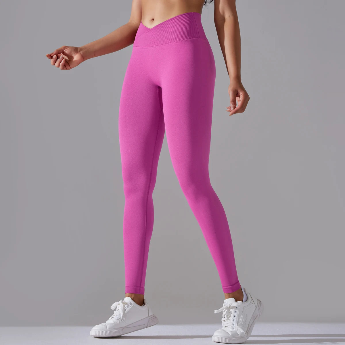 Crossover waistband legging